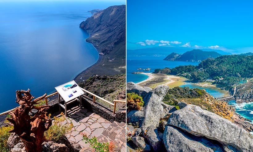 Panorámica de las Islas Cíes, Rías Baixas, Galicia