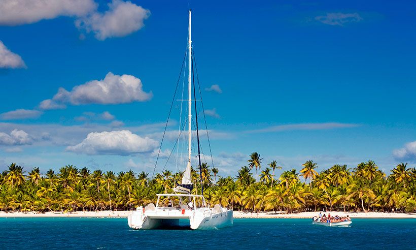 En catamarán a isla Saona, Republica Dominicana