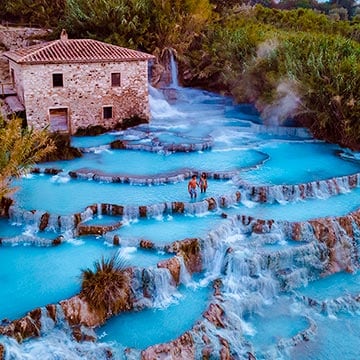 Termas de Saturnia, qué en la italiana -