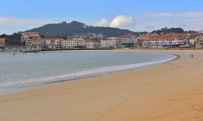 Playa América, el arenal más grande del sur de Galicia