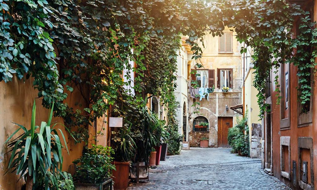 Planes en el barrio del Trastevere, la Roma más bohemia