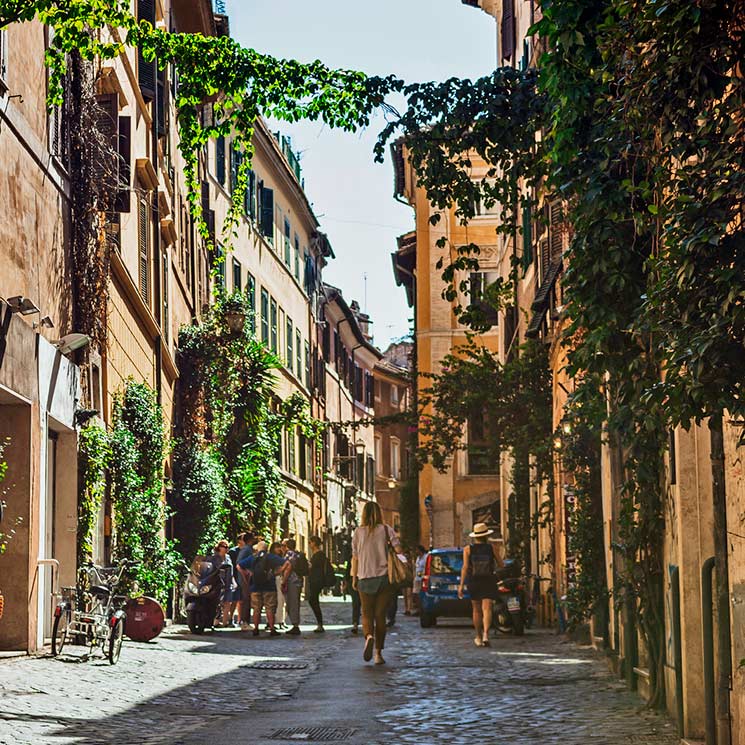 Planes en el barrio del Trastevere, la Roma más bohemia
