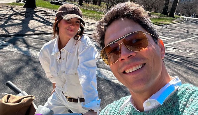 María Pombo y Pablo castellano pasean en bici por Central Park, el pulmón verde de Nueva York