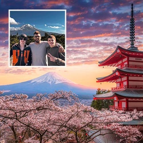 El monte Fuji, protagonista de la escapada de Ricky Martin con sus hijos a Japón