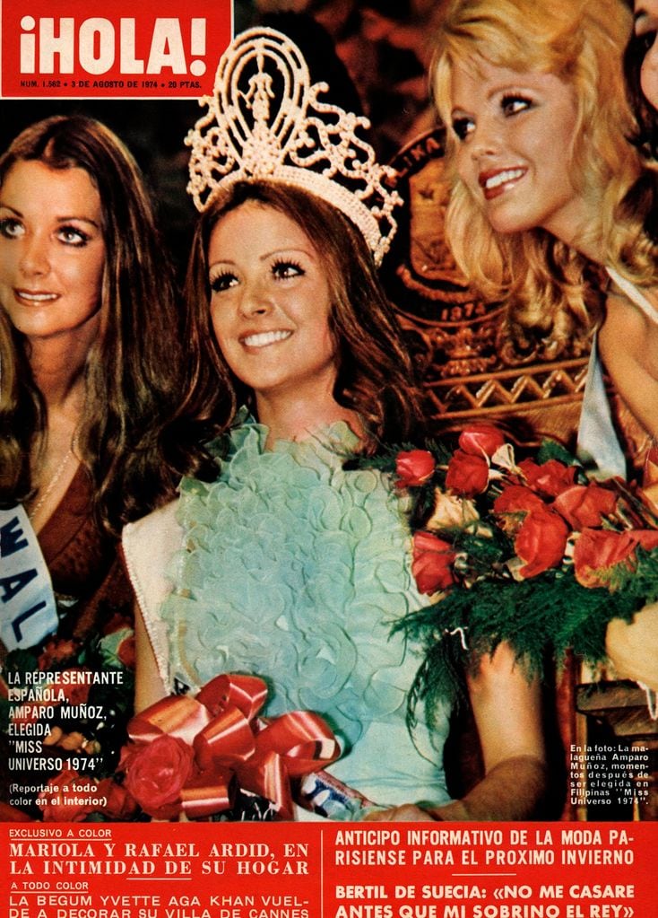 Amparo Muñoz Miss Universo en Manila