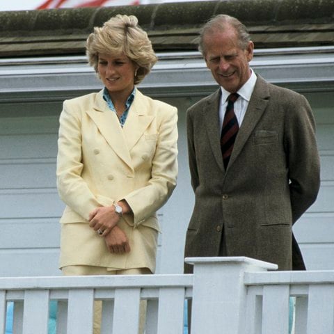Princess Diana and Prince Philip in Windsor