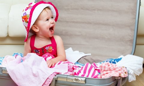 Vacaciones con bebé, cómo hacer la maleta.