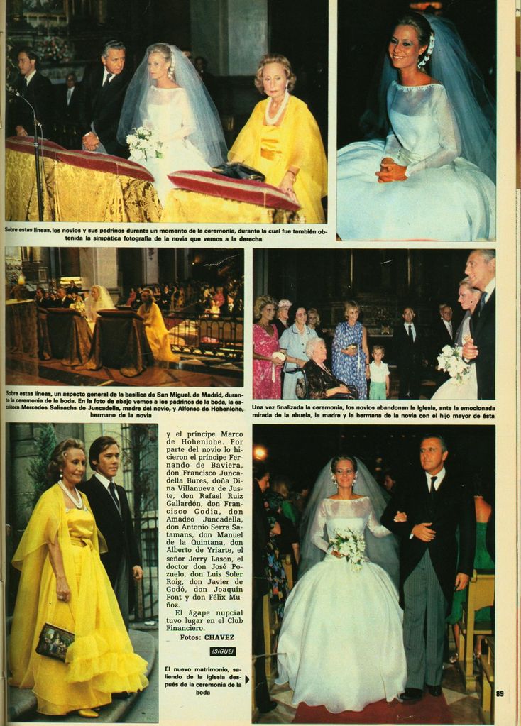 Así fue la boda de la princesa Cristina de Hohenlohe y José María