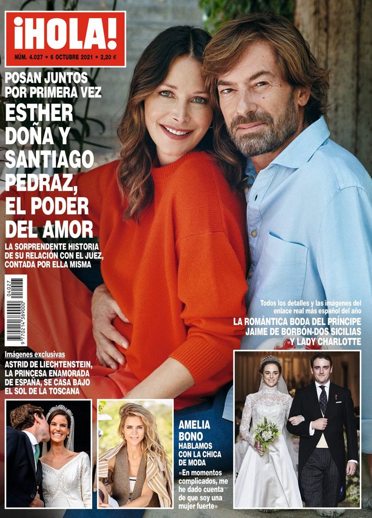 Esther Doña y Santiago Pedraz cuentan su historia de amor a ¡HOLA!