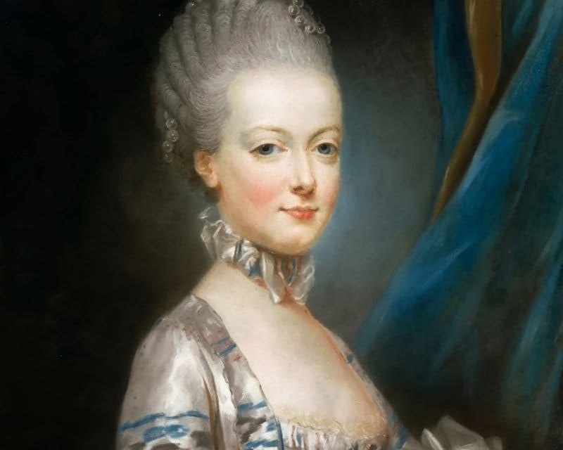 Cuadro de la reina María Antonieta, retratada por Ducreux.