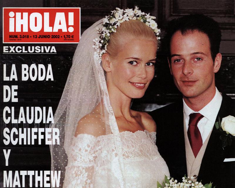 Aniversario boda Claudia Schiffer