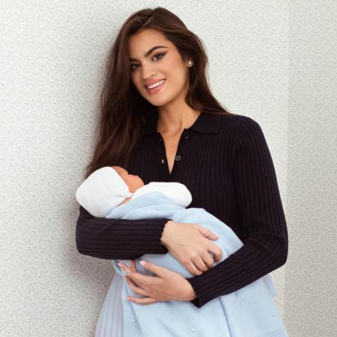 Marta Lozano, con su bebé.