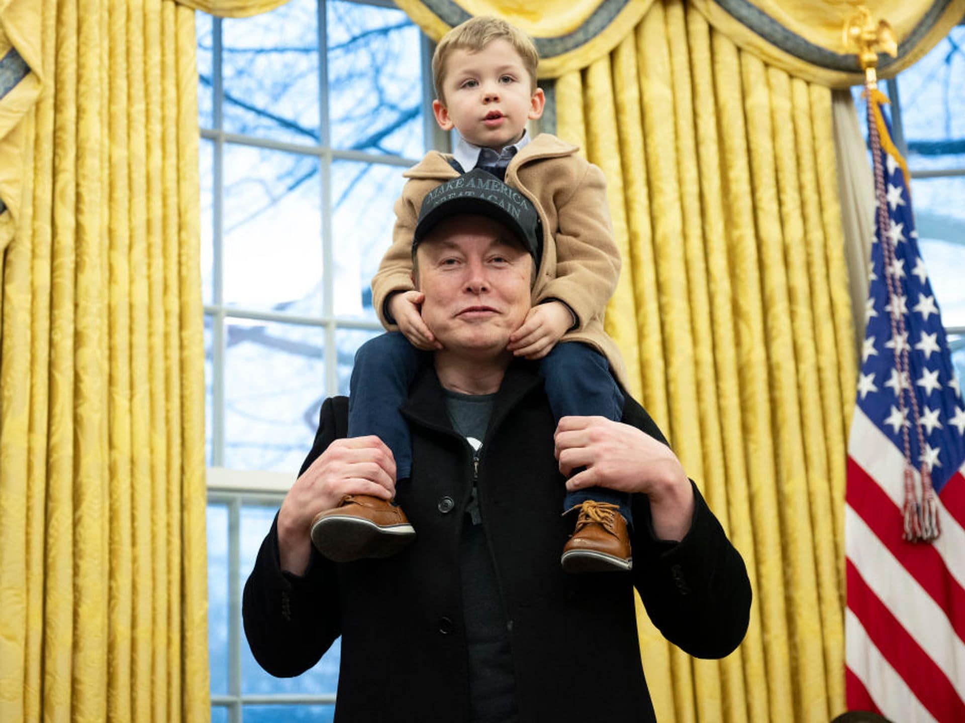 Lil X at the White House: Elon Musk's son becomes the star of the Oval  Office