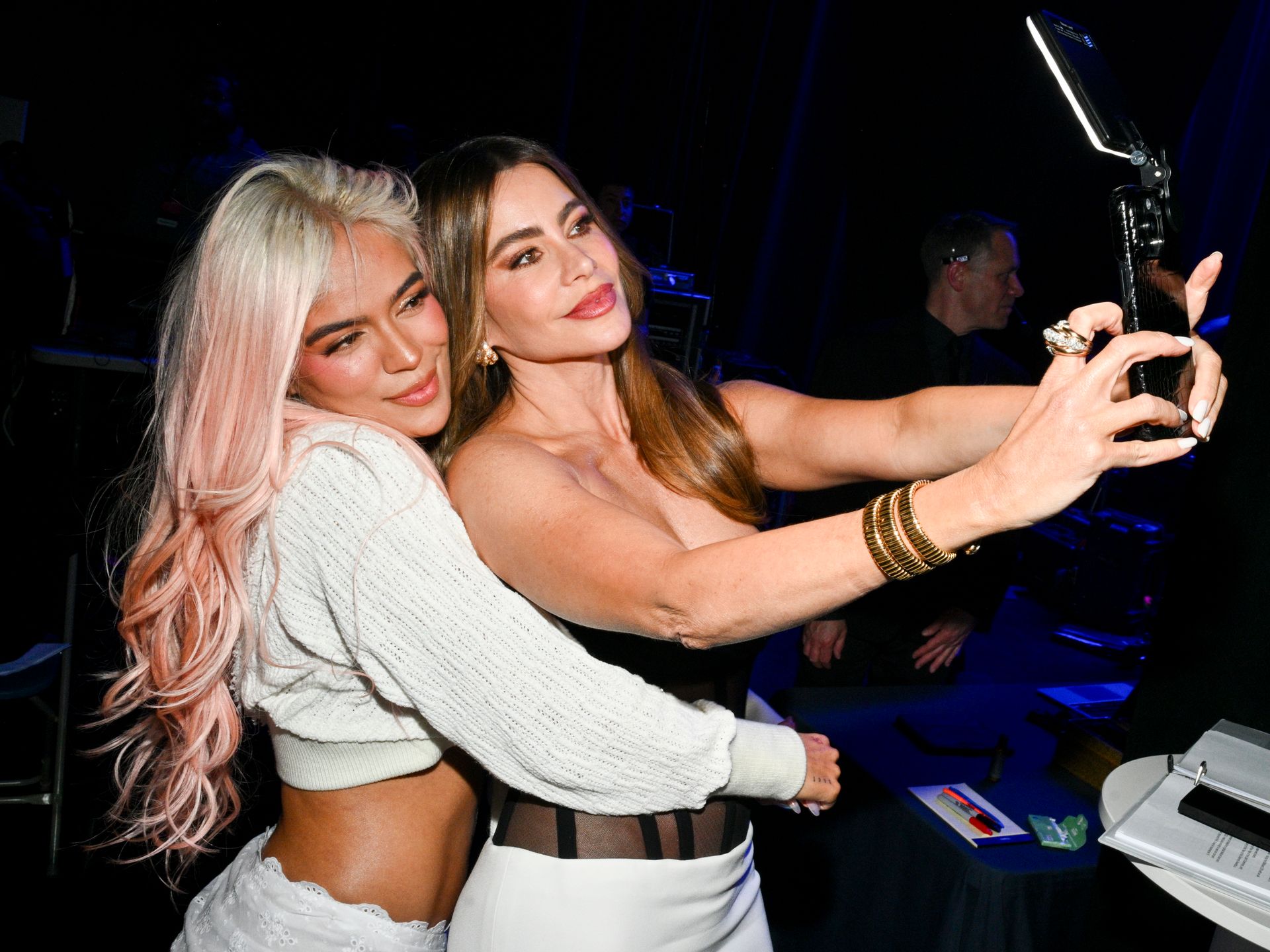 Karol G surprised Sofia Vergara with one of her new dolls; the packaging is a collector's dream