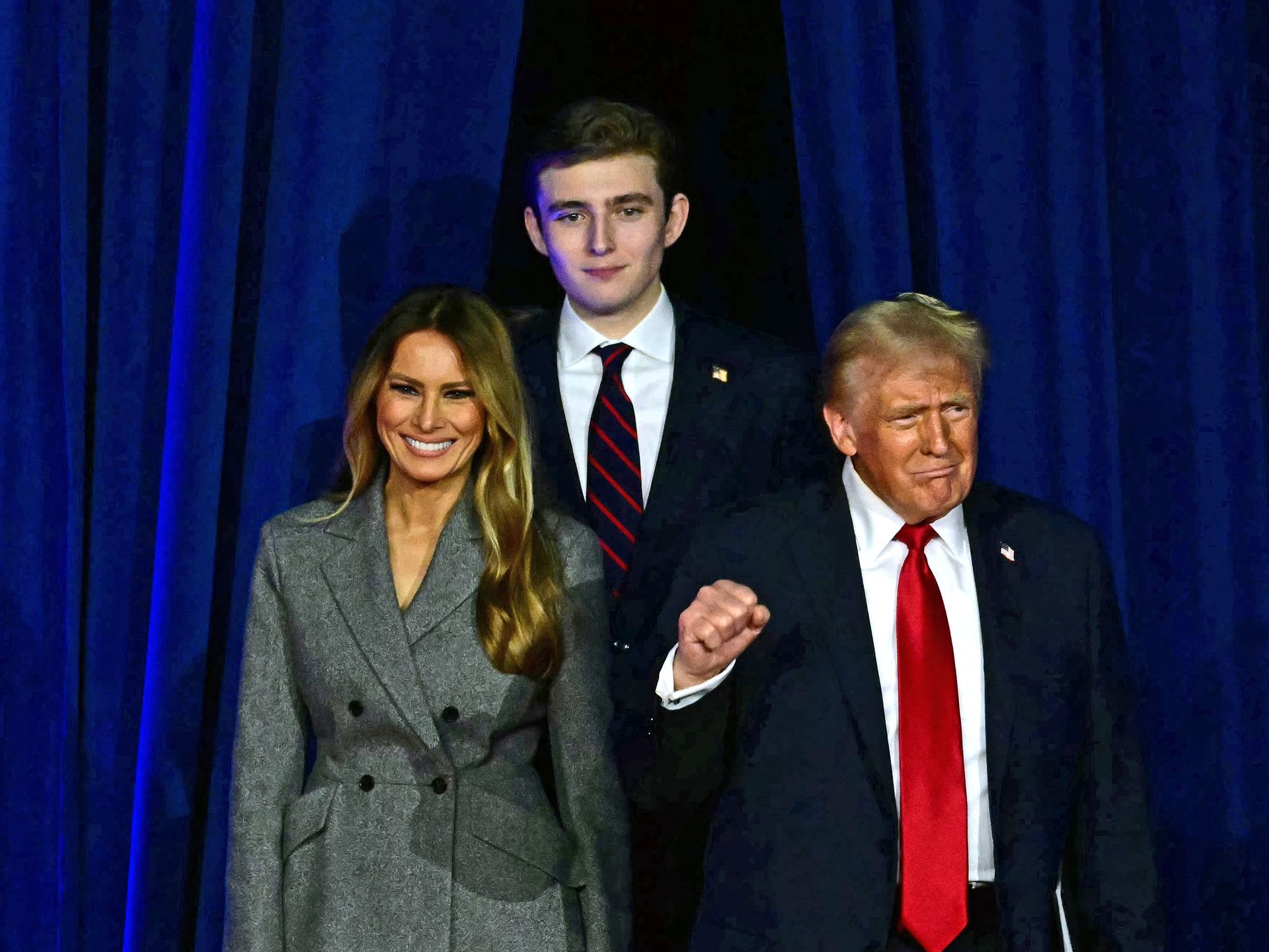 Barron Trump spends Thanksgiving with Melania and Donald at Mar-a-Lago:  'Celebrating special day'