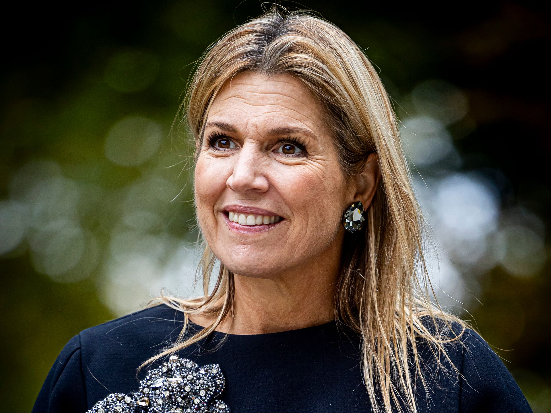 Queen Máxima of the Netherlands revives her fringe tweed dress and