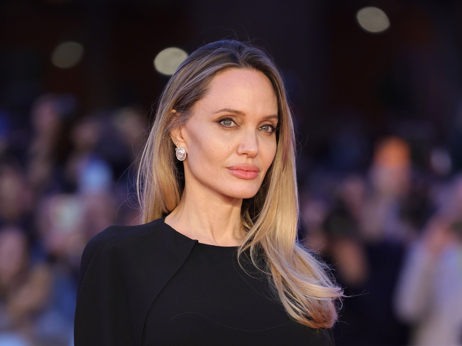 angelina jolie birthday dress Angelina Jolie Black Off-shoulder Red Carpet Celebrity Gown Evening Dress BAFTA Awards 2018 main image 1
