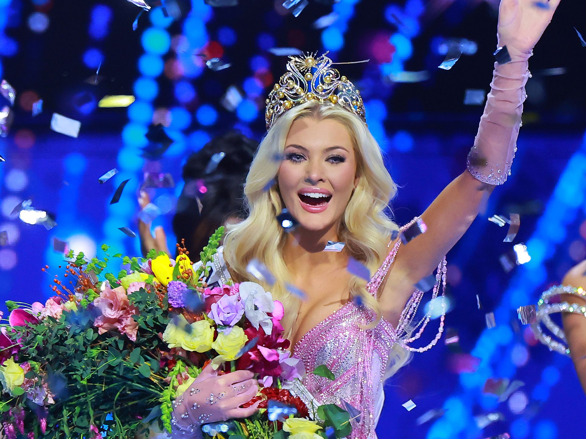Miss Universe 2024 Victoria Kjær Theilvig in her first interview ..., image size:1920x1440