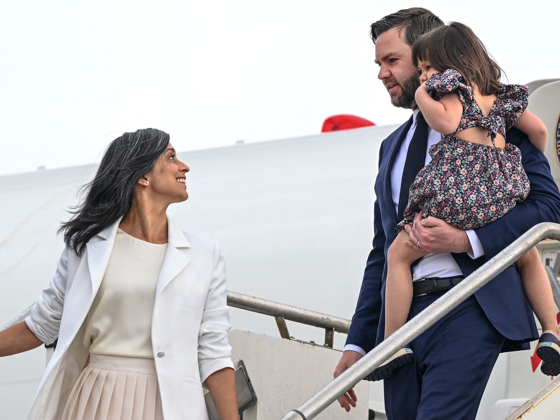 Second Lady Usha Vance and Vice President JD Vance have family day out in  California with their kids