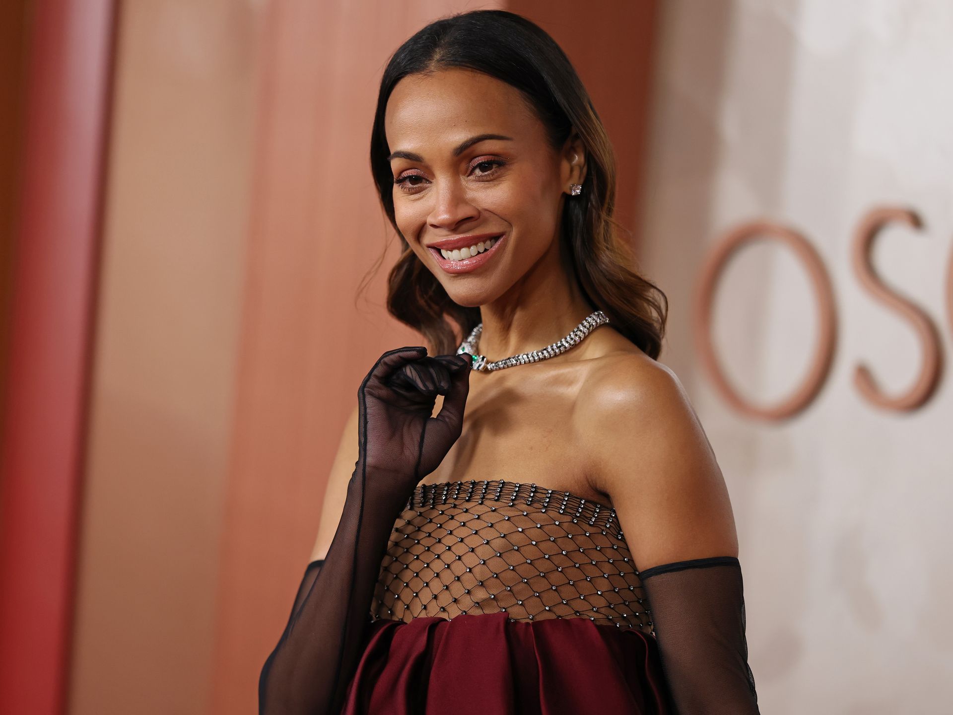 zoe saldana oscar dress designer Zoe Saldaa's 2025 Oscars Saint Laurent Dress Proves Fashion Is Art