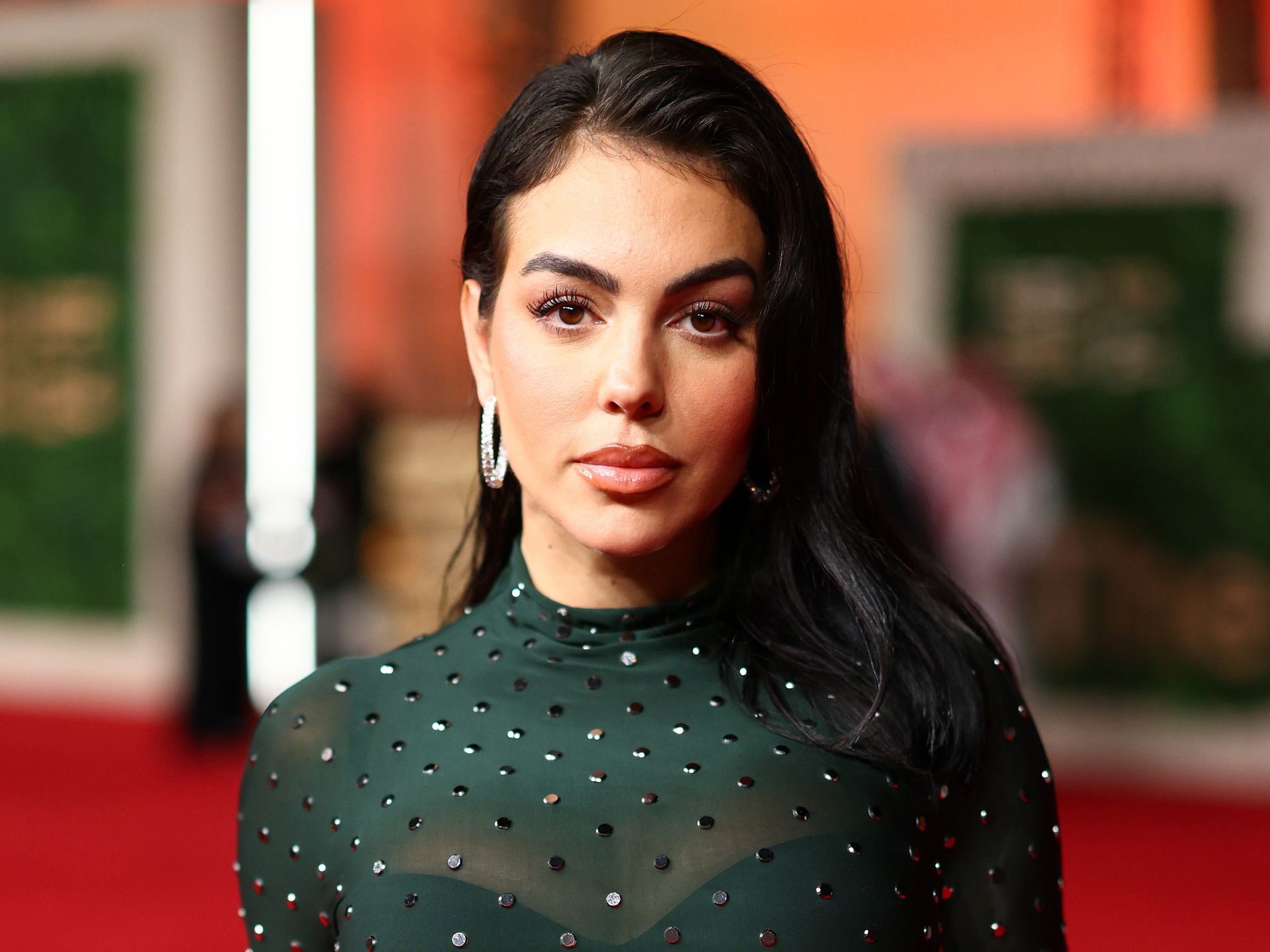 Georgina Rodrguez wears a vintage 1993 Alaa and delivers her most elegant  look yet in Doha
