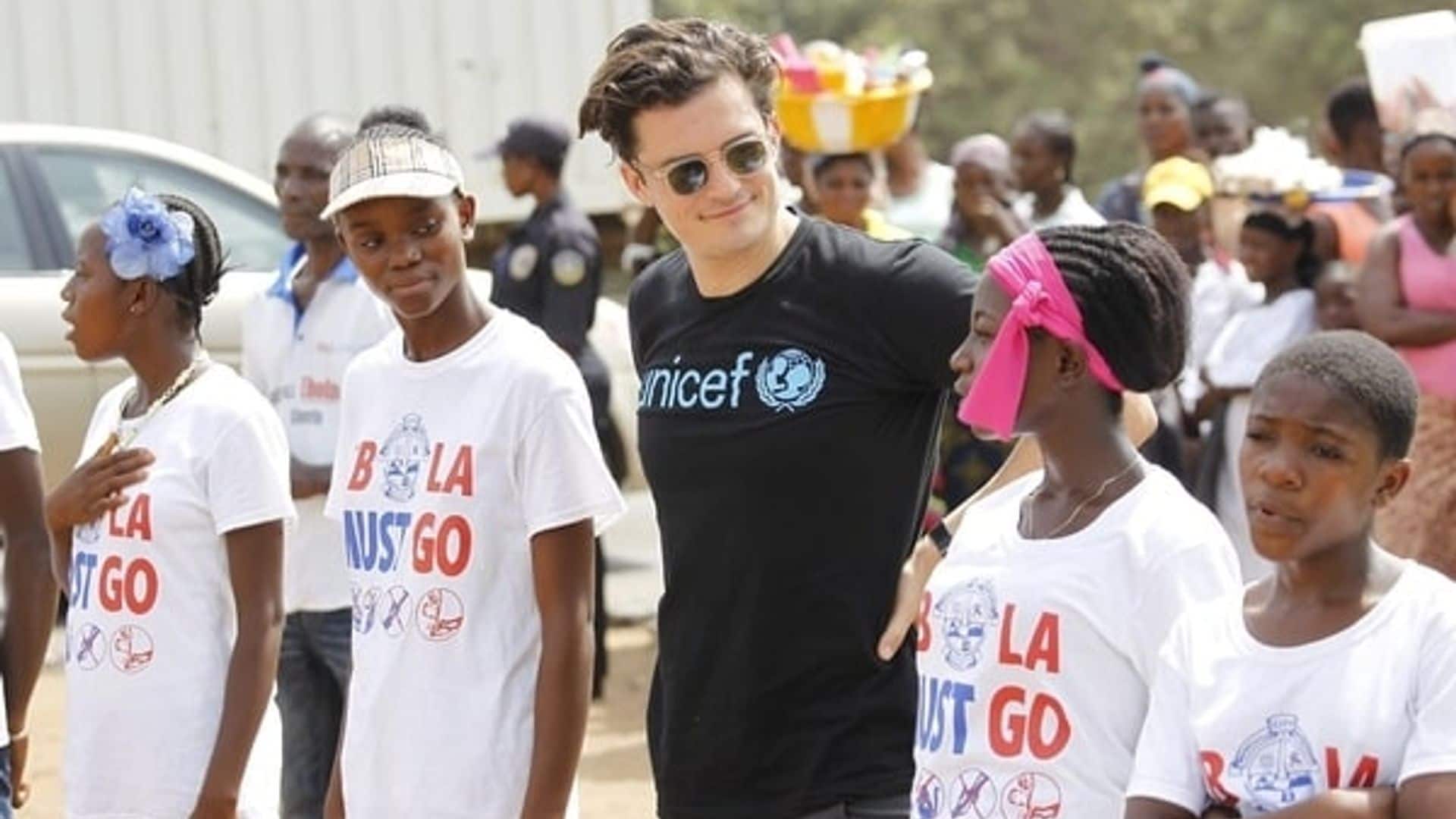 Orlando Bloom visits Liberia to show progress after Ebola outbreak