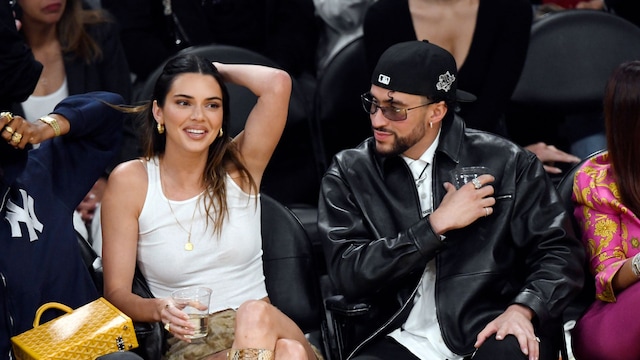 Kendall Jenner and Bad Bunny reunited at NBA Playoffs