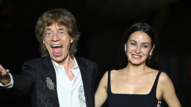 Mick Jagger and Melanie Hamrick at 'The Prelude to the Olympics' on 2024