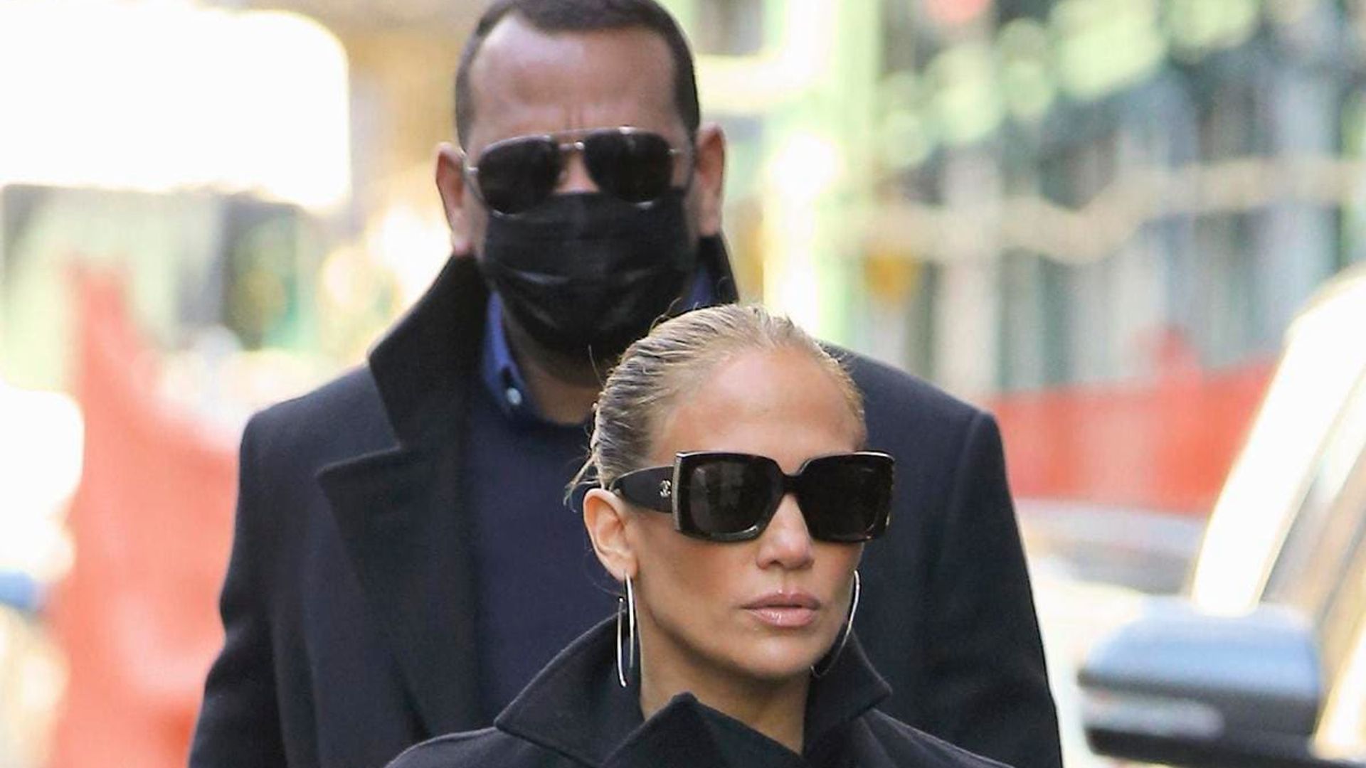 Jennifer Lopez and Alex Rodriguez match in understated ensembles for Miami arrival