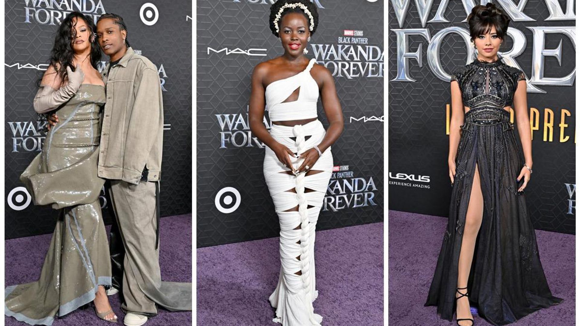 Lupita Nyong'o & Rihanna stun at the Black Panther premiere