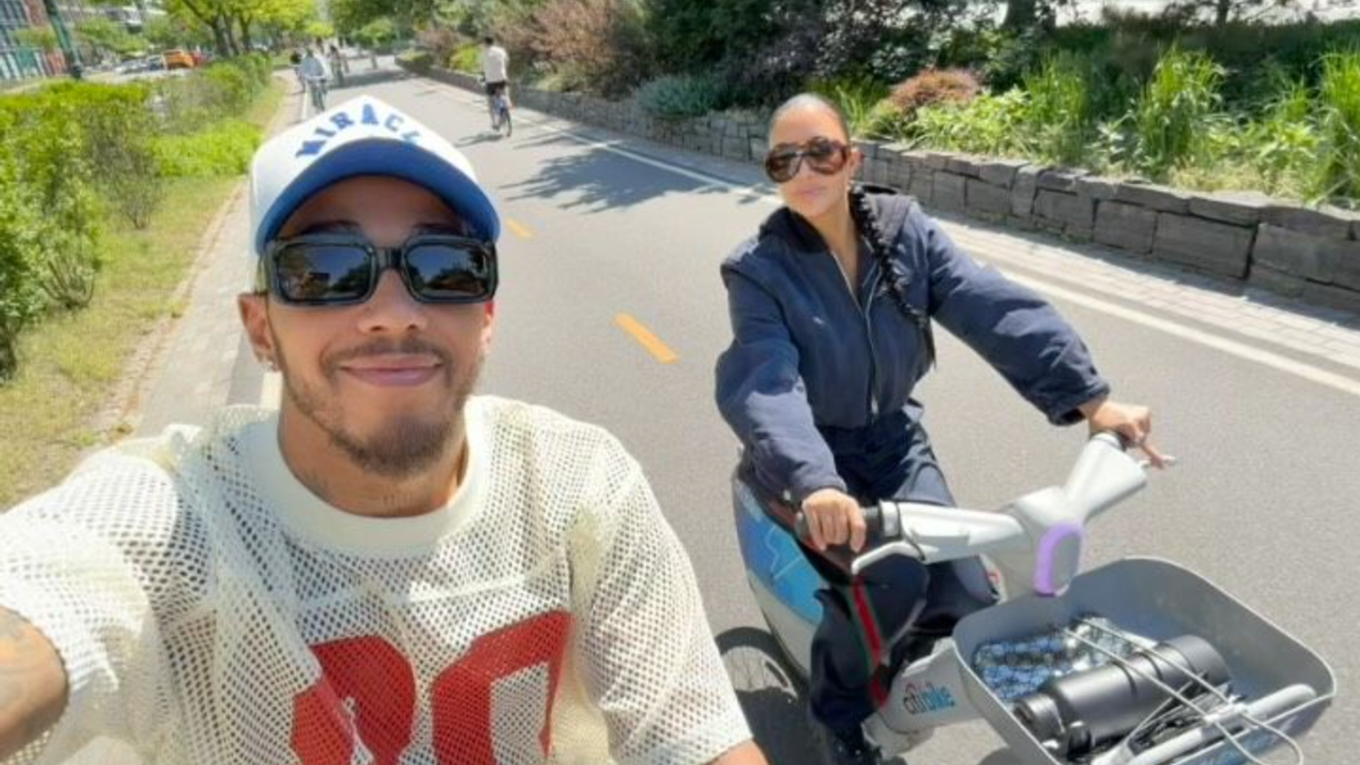 The pair have been dating over the past year