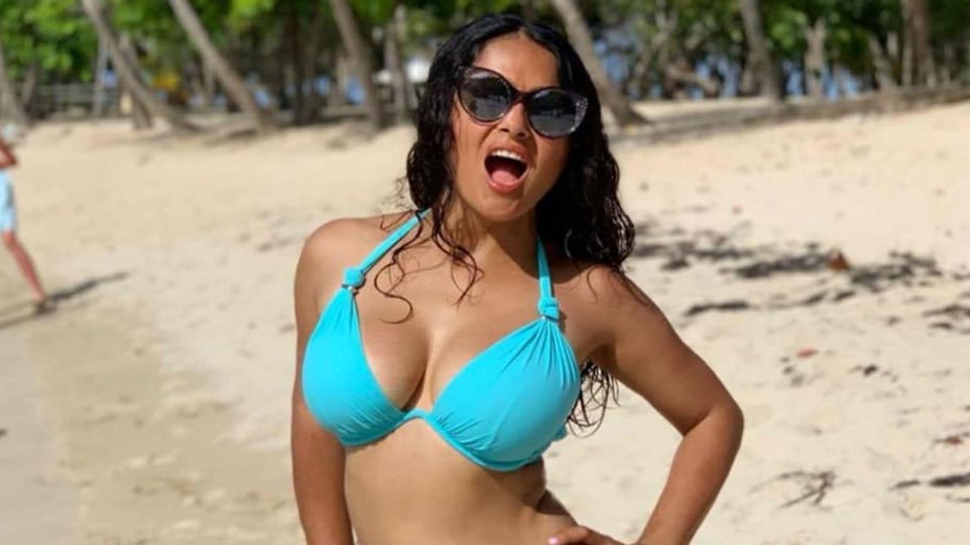 Salma Hayek says adiós to 52 and body shaming with empowering pic