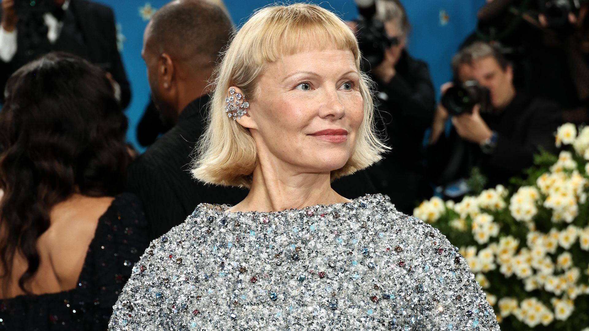 Pamela Anderson debuts edgy hair transformation at the 2025 Met Gala
