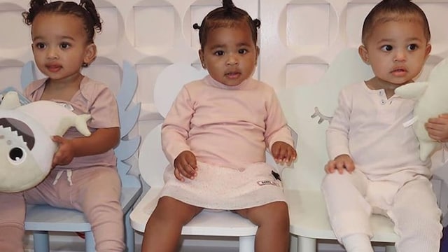 Chicago West, True Thompson and Stormi Webster