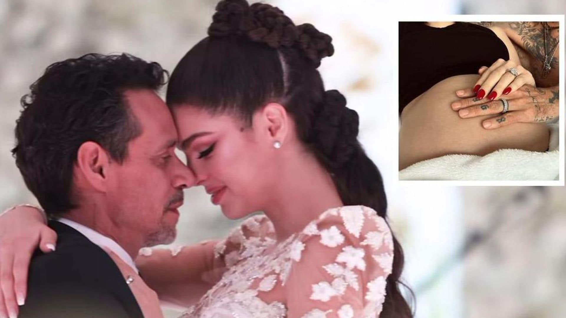Nadia Ferreira and Marc Anthony confirm pregnancy on Valentine’s Day