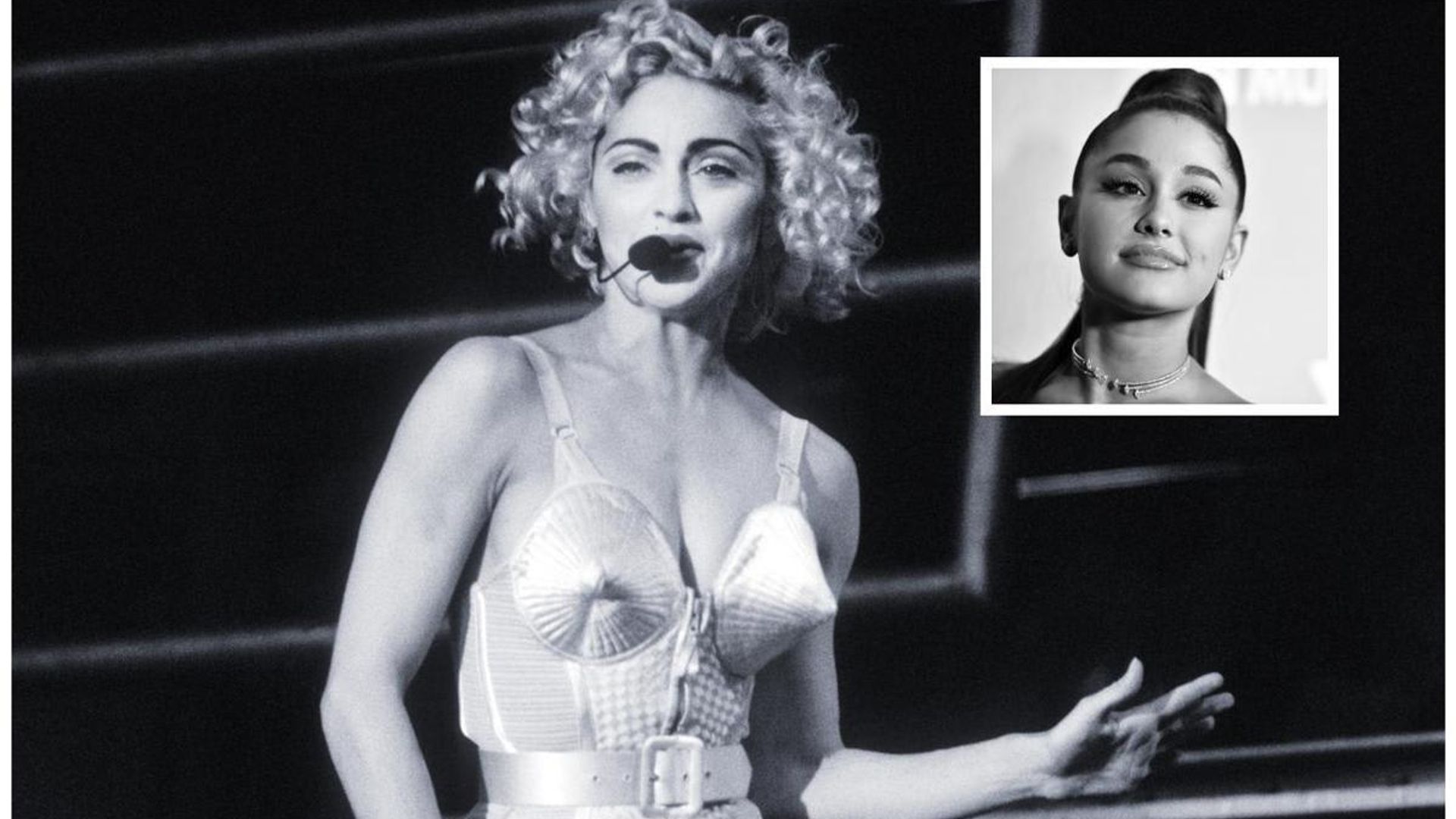 Ariana Grande channels Madonna’s cone bra for RuPaul’s Drag Race