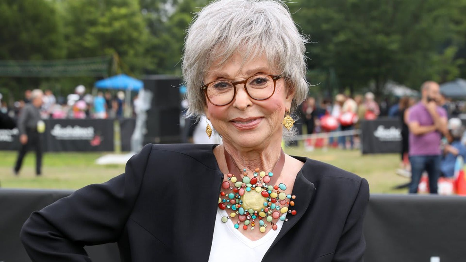 Rita Moreno rocks chic outfit to celebrate the Puerto Rican Day Parade at the 2021 Tribeca Film Festival