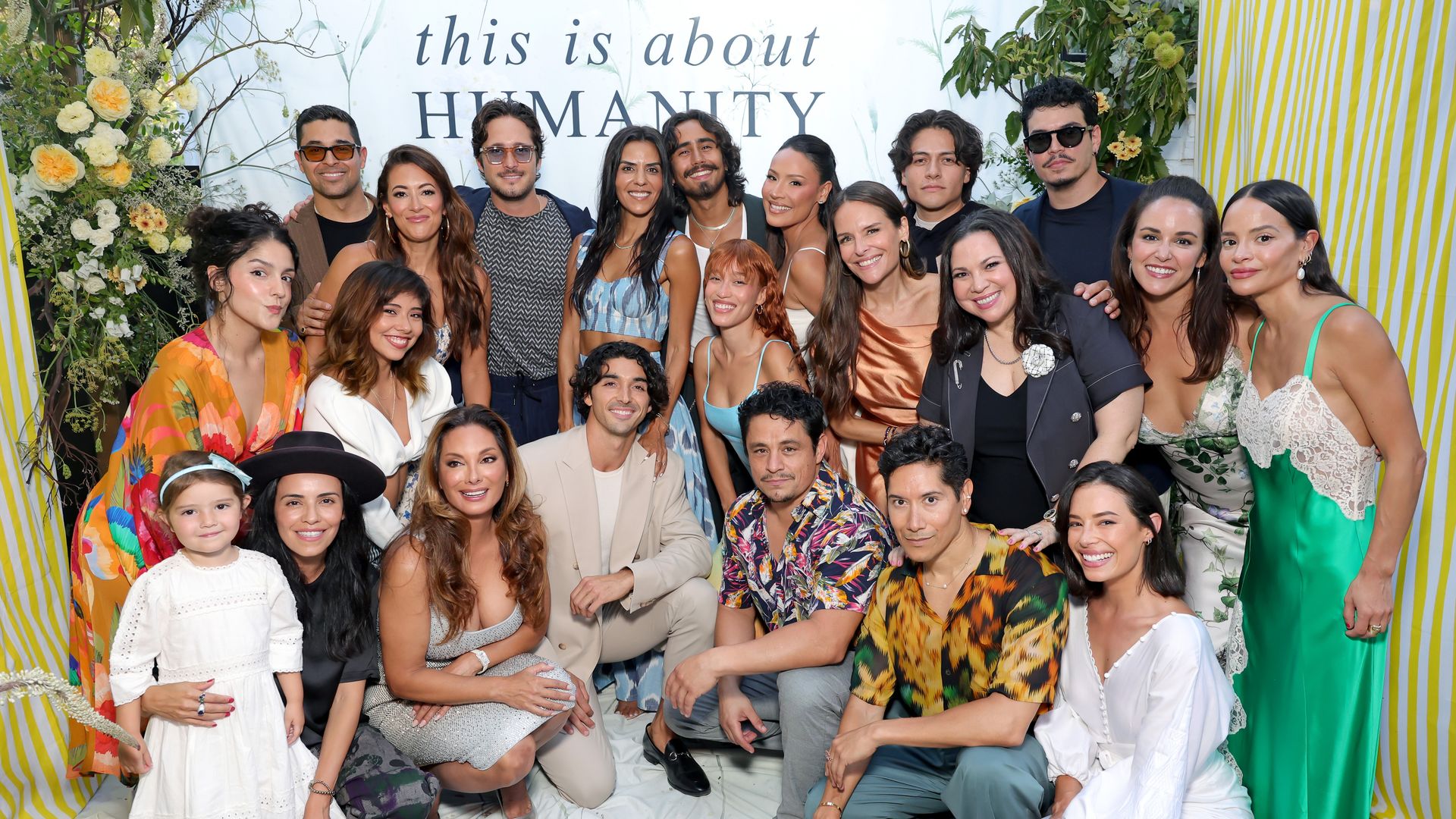 Eddie Gall, Andrea Campos, Olga Segura-Gall, Wilmer Valderrama, Xochitl Gomez, Angelique Cabral, Alex Meneses, Diego Boneta, Taylor Zakhar Perez, Elsa Marie Collins, Co-founder, This Is About Humanity, Michael Cimino, NEZZA, Jesse Garcia, Desi Perkins, Yara Martinez, Carlos Eric Lopez, Jose Velazquez, Gloria CalderÃ³n Kellett, Aaron Dominguez, Chloe Bridges, Melissa Fumero and Sophie Lopez attend the This Is About Humanity Soiree on August 23, 2025 in Los Angeles