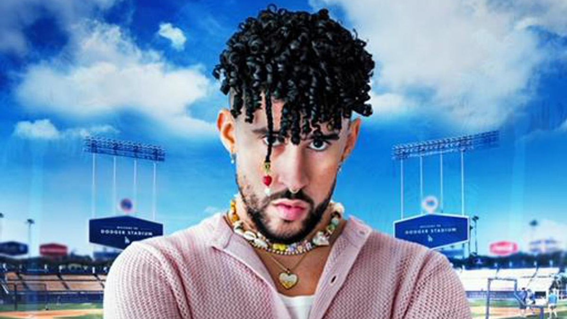 Bad Bunny is playing at the MLB All-Star Celebrity Softball game!