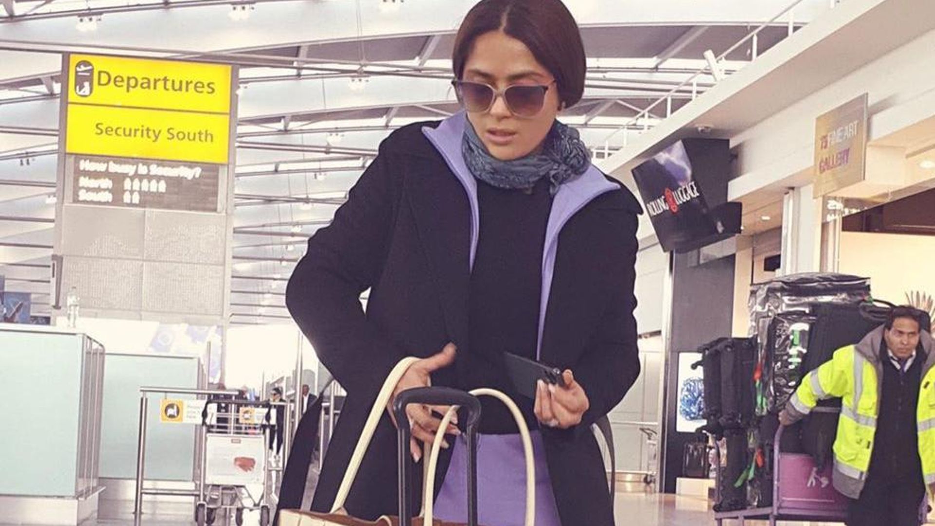 Salma Hayek is stuck in the London rain and not okay – see how she combats her blues