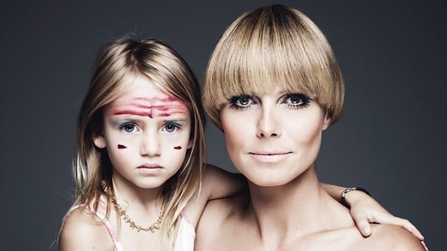 Heidi and Leni Klum