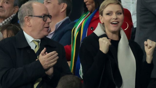 Princess Charlene joined by Prince Albert as she cheers on South Africa: Photos