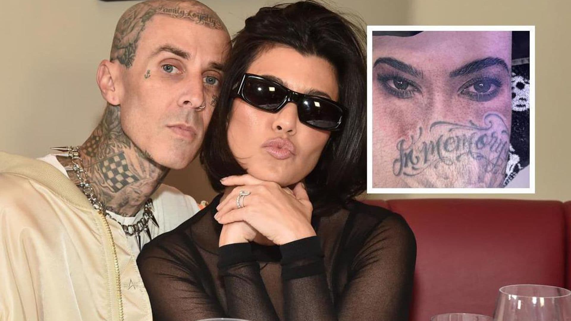 Travis Barker reveals tattoo of Kourtney Kardashian’s eyes: See Pics
