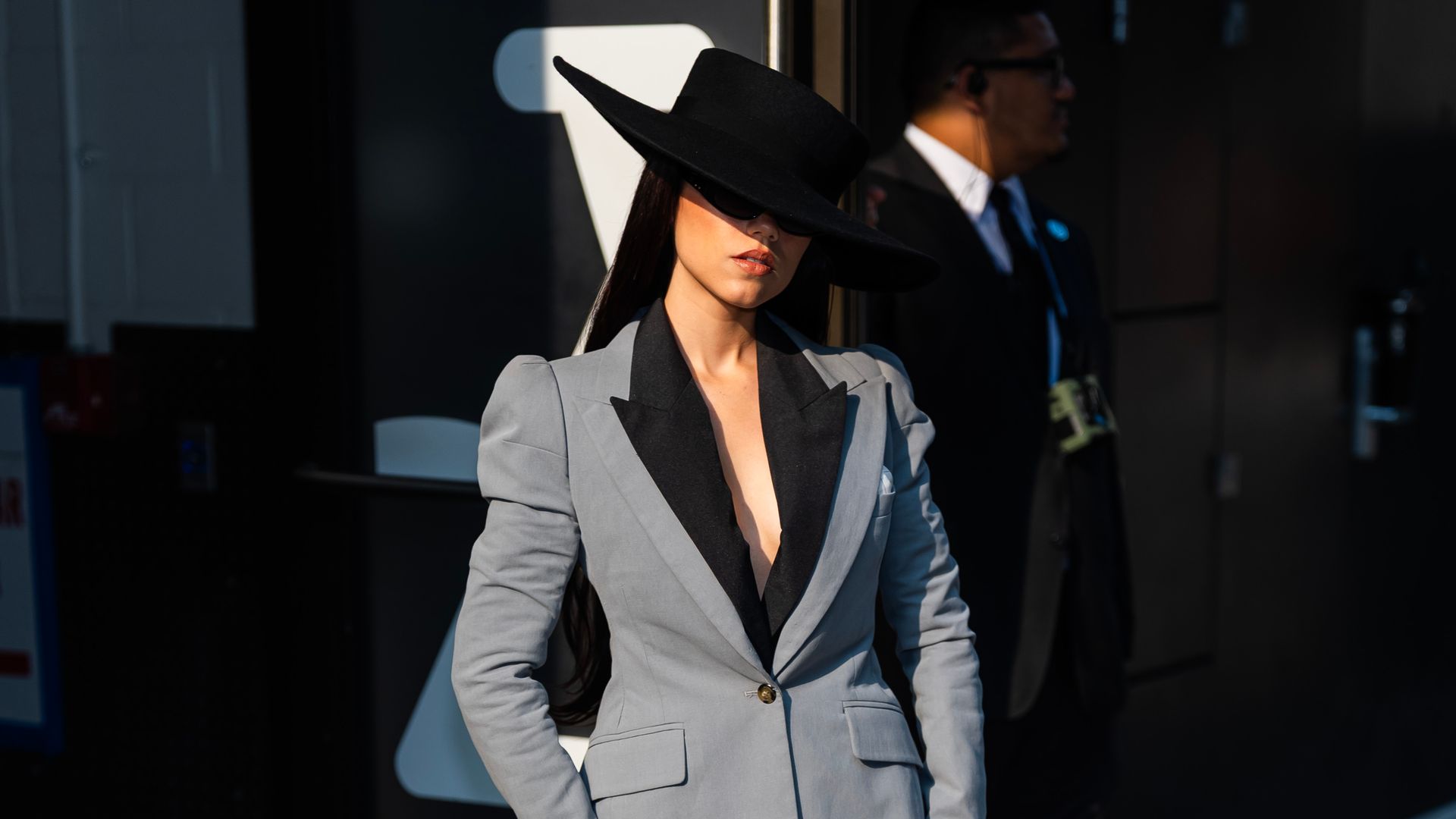 Jenna Ortega turns heads in a neo-goth look with a corporate twist