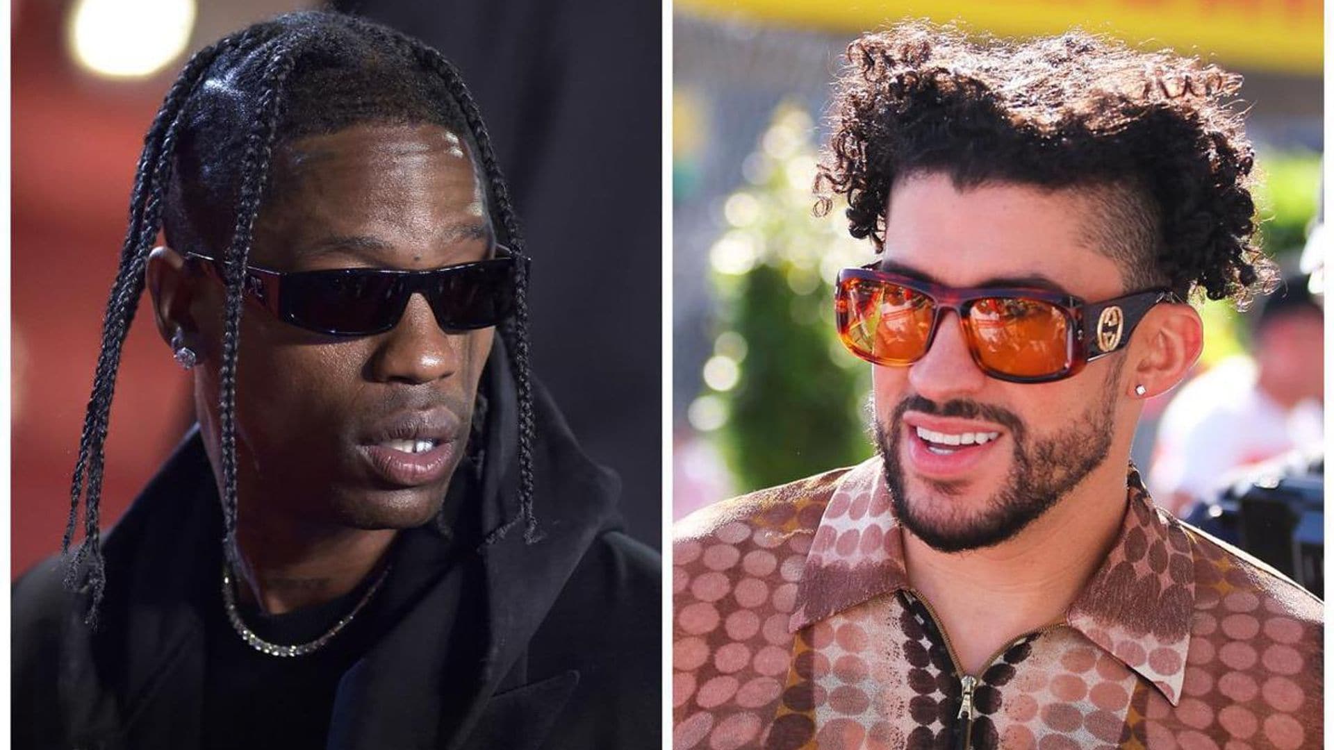 Travis Scott teases a song with Bad Bunny at a club in Monaco