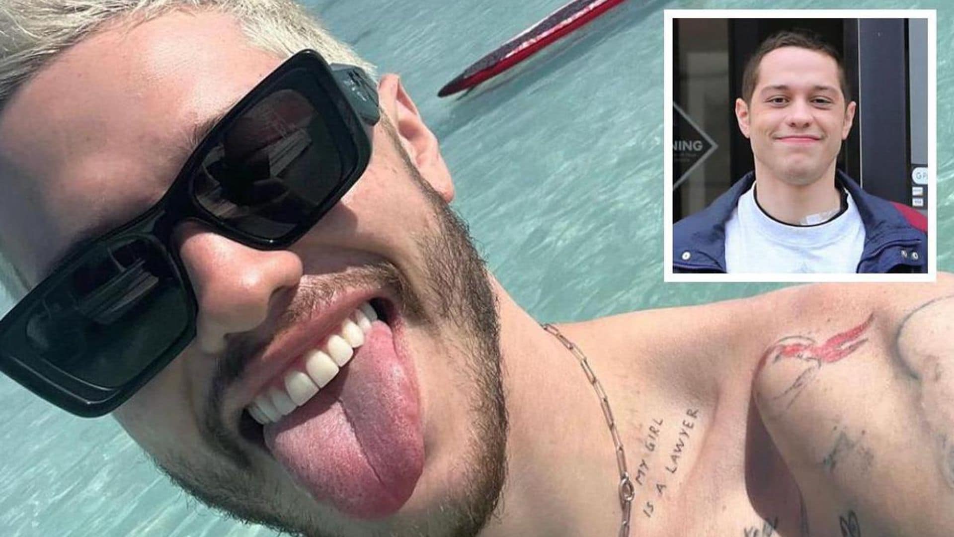 Pete Davidson seen with bandage; is he removing his Kim Kardashian tattoos?
