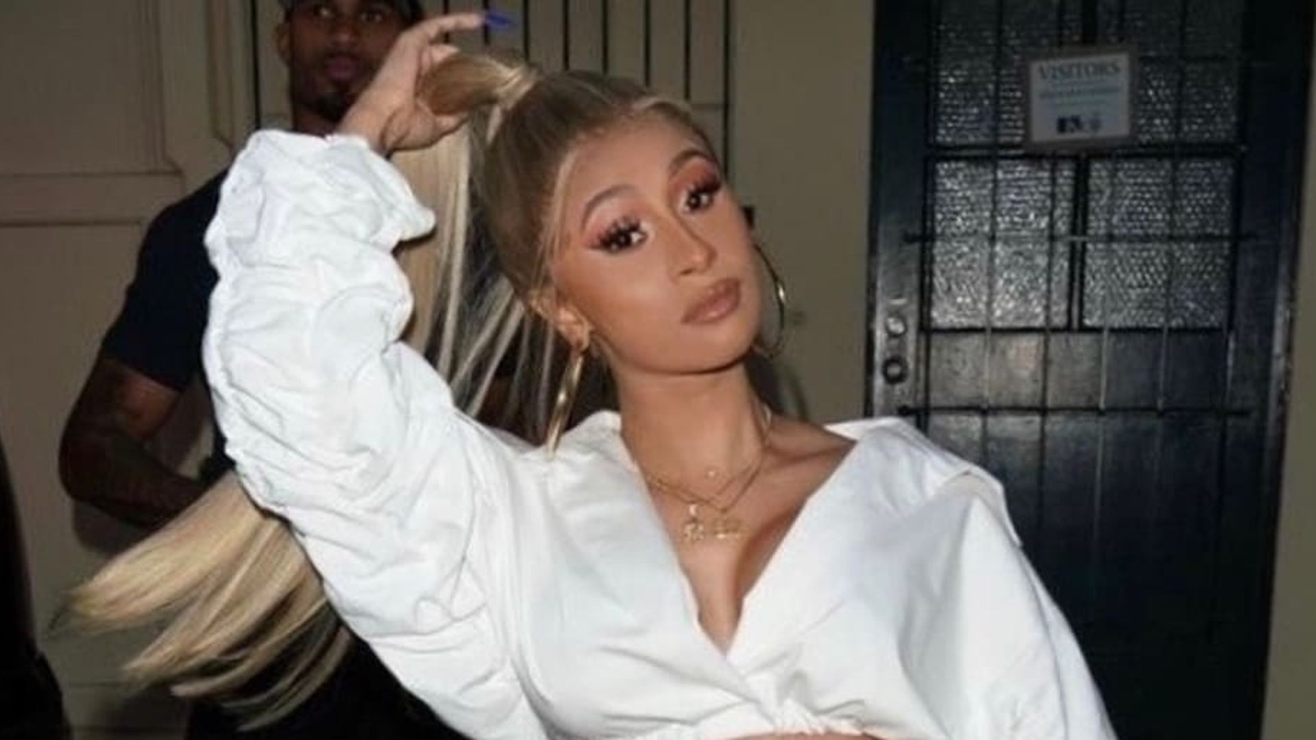 Cardi B's long, sleek ponytail is Ariana Grande-approved - see the pics!