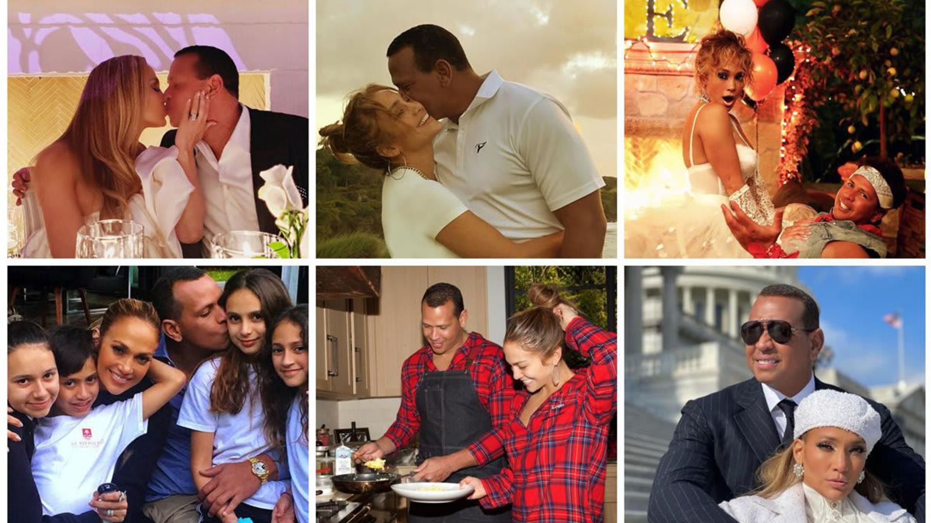 Jennifer Lopez and Alex Rodriguez top moments together