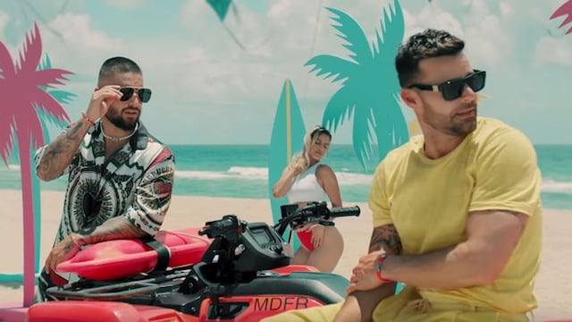 Maluma and Ricky Martin