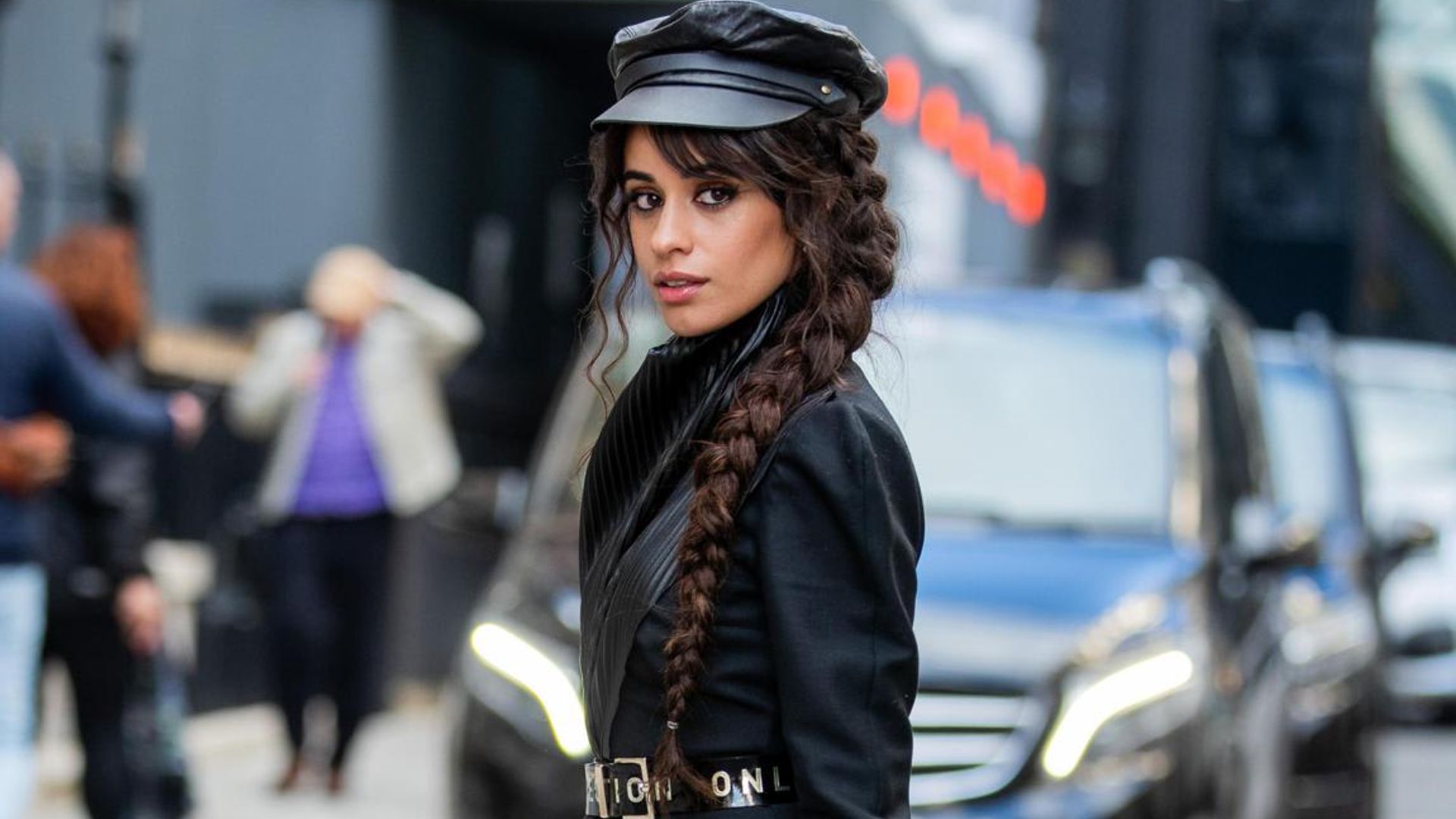 Camila Cabello turns London into her own private catwalk - but she's freezing!